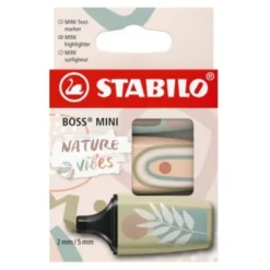 Överstrykningspenna Stabilo Boss Mini Naturevibes 3-pack