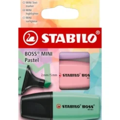 Överstrykningspenna Stabilo Boss Mini Pastell 3-pack