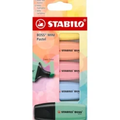 Överstrykningspenna Stabilo Boss Mini Pastell 5-pack