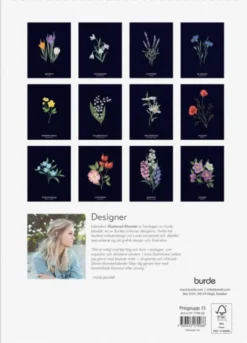 Väggkalender Illustrerad Blomster 2026