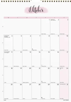 Väggkalender Life Organizer 2027
