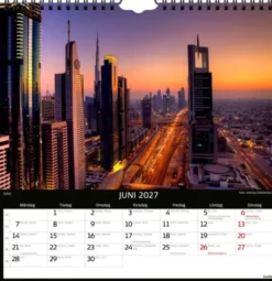Väggkalender Skylines 2027