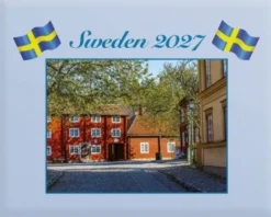 Väggkalender Sweden med kuvert 2027