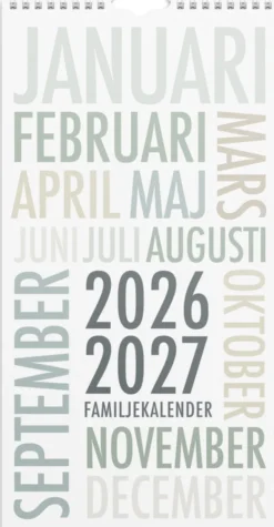 Väggkalender TrendArt 2026-2027