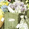 Vykort Inge Löök "Blommor i brevlåda"