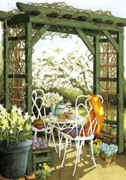 Vykort Inge Löök "Pergola"