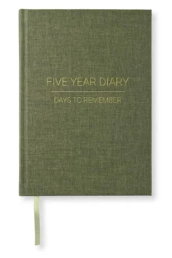 5 Year Journal A5 Khaki Green