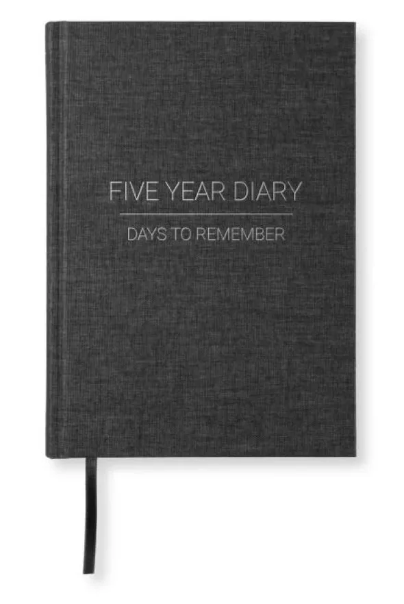 5 Year Journal A5 Transparent black